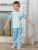 Пижама с зебрами - Размер 116 - Цвет голубой - Картинка #2
