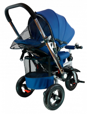 Велосипед детский трехколёсный  TSTX011 
 - Цвет синий - Картинка #4
