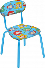 СТУ5 Детский стул (4шт.) (медвежата (замша)) - Цвет голубой - Картинка #1